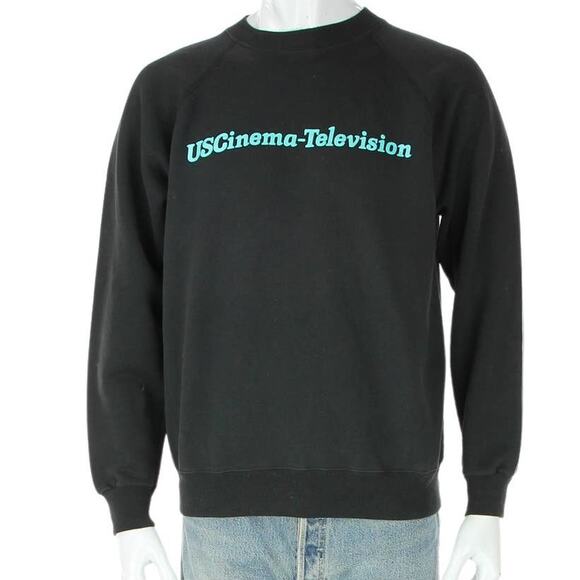 80s Vintage USCinema Definition Sweater M - Picture 1 of 5